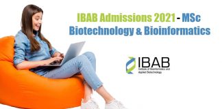 IBAB Admissions 2021