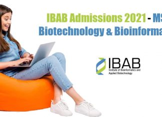 IBAB Admissions 2021