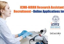 ICMR-NIRRH Research Assistant Recruitment – Online Applications Invited ICMR-NIRRH Research Assistant Recruitment