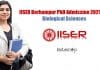 IISER Berhampur PhD Admission 2021 For Biological Sciences IISER Berhampur Admission 2021