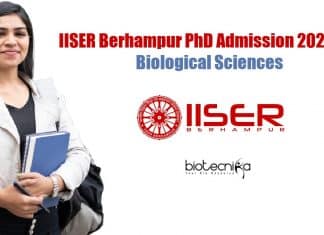IISER Berhampur Admission 2021