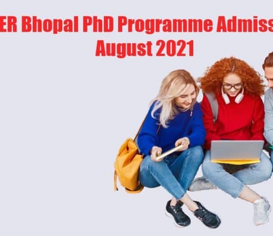 IISER-Bhopal PhD Admissions 2021