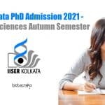 IISER-K PhD Admission 2021