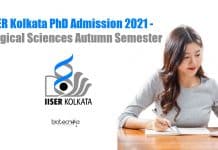 IISER-K PhD Admission 2021
