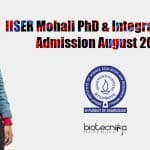 IISER Mohali Admissions 2021