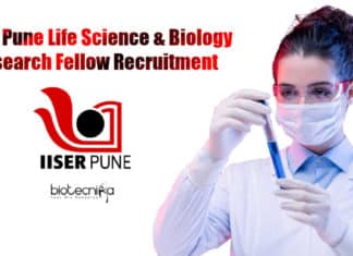 IISER Pune Vacancy SRF