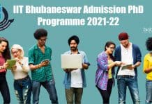 IIT Bhubaneswar Admission PhD Programme 2021-22 IIT Bhubaneswar PhD Admissions
