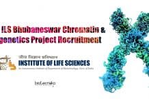 Govt ILS Bhubaneswar Chromatin & Epigenetics Project Recruitment ILS Bhubaneswar Vacancy