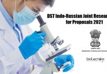 DST Indo-Russian Joint Research Call for Proposals 2021 Indo-Russian Joint Research