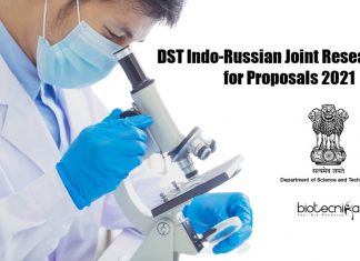 DST Indo-Russian Joint Research Call for Proposals 2021 Indo-Russian Joint Research