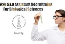 JNCASR R&D Assistant Recruitment For Biological Sciences JNCASR Jobs