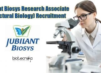 Jubilant Biosys Research Associate