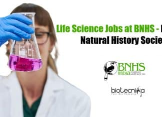 Life Science Jobs at BNHS – Bombay Natural History Society Life Science Jobs at