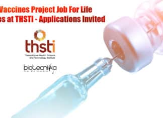 Life Science Vacancies THSTI