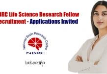 NBRC Life Science Research Fellow Recruitment – Applications Invited NBRC Life Science