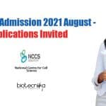NCCS PhD 2021 Admission