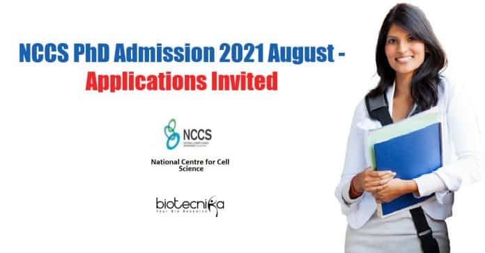 NCCS PhD 2021 Admission
