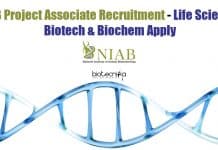 NIAB Project Associate Recruitment – Life Science, Biotech & Biochem Apply NIAB Project Associate Recruitment