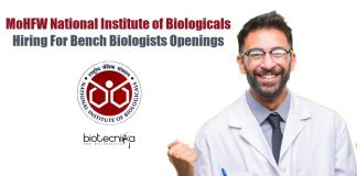 NIB Bench Biologists Jobs