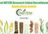Govt NIFTEM Research Fellow Recruitment – Revised Application Procedure NIFTEM Research Fellow Recruitment