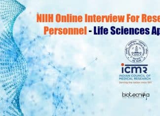 NIIH Research Assistant Job