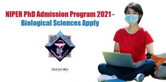 NIPER PhD Program 2021