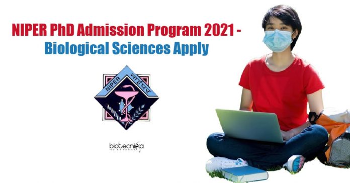 NIPER PhD Program 2021