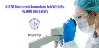 NISER Research Associate Job