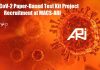 SARS-CoV-2 Paper-Based Test Kit Project Recruitment at MACS-ARI PhD Biotechnology