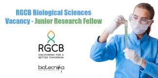 RGCB Biological Sciences Vacancy