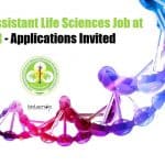 Research Assistant Life Sciences