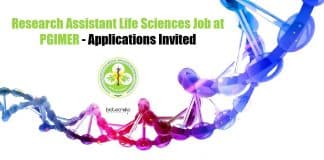 Research Assistant Life Sciences