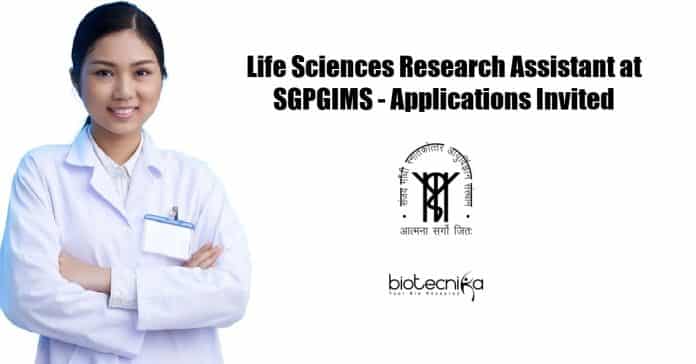 SGPGIMS Lucknow Jobs