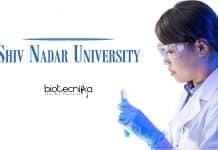 Shiv Nadar University Biotech/ Biochem/ Life Sciences JRF Job SNU JRF Jobs