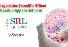 SRL Diagnostics Scientific Officer – Microbiology Recruitment SRL Diagnostics Scientific Officer