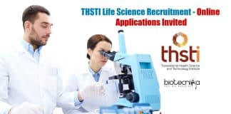 THSTI Life Science Recruitment
