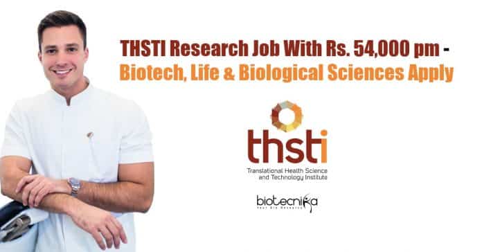 THSTI Research Job