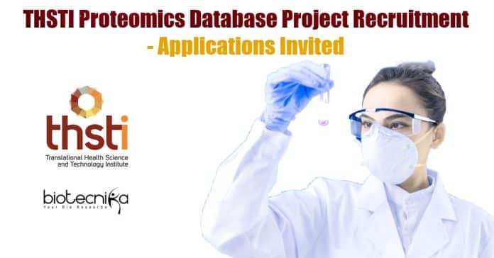 THSTI Vacancies Bioinformatics