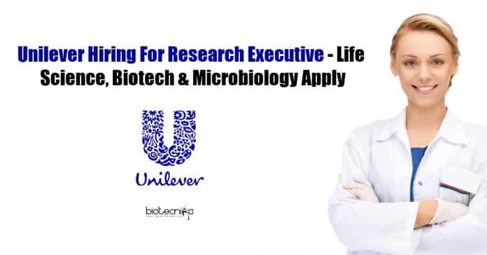 Unilever Hiring For Research