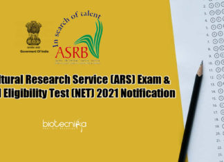 ARS-2021 Exam Notification