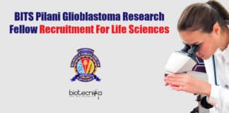 BITS Pilani Research Vacancies