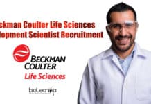 Beckman Coulter Life Sciences Development Scientist Recruitment Beckman Coulter Scientist Recruitment