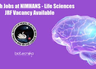 Biotech Jobs at NIMHANS