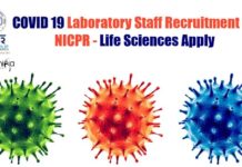 COVID 19 Laboratory Staff Recruitment at NICPR – Life Sciences Apply COVID-19 Lab Jobs Latest