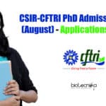 CSIR-CFTRI PhD 2021 Admissions