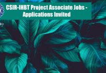 CSIR-IHBT Project Associate Jobs