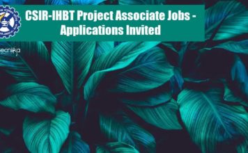 CSIR-IHBT Project Associate Jobs – Applications Invited CSIR-IHBT Project Associate Jobs