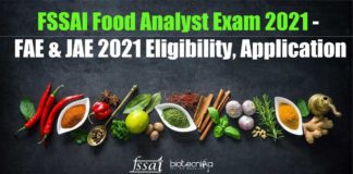 FSSAI Exam 2021