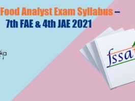 FSSAI Exam Syllabus 2021