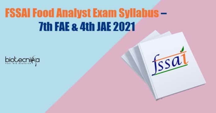 FSSAI Exam Syllabus 2021